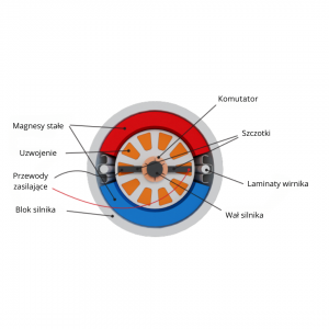 Budowa silnika DC